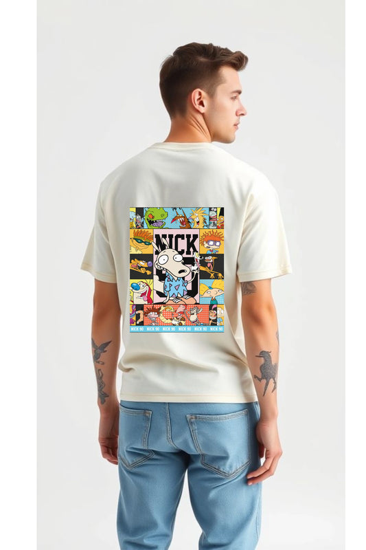 NICK 90 Graphic Tee – Cotton Oversized T-Shirt | Gill Harry