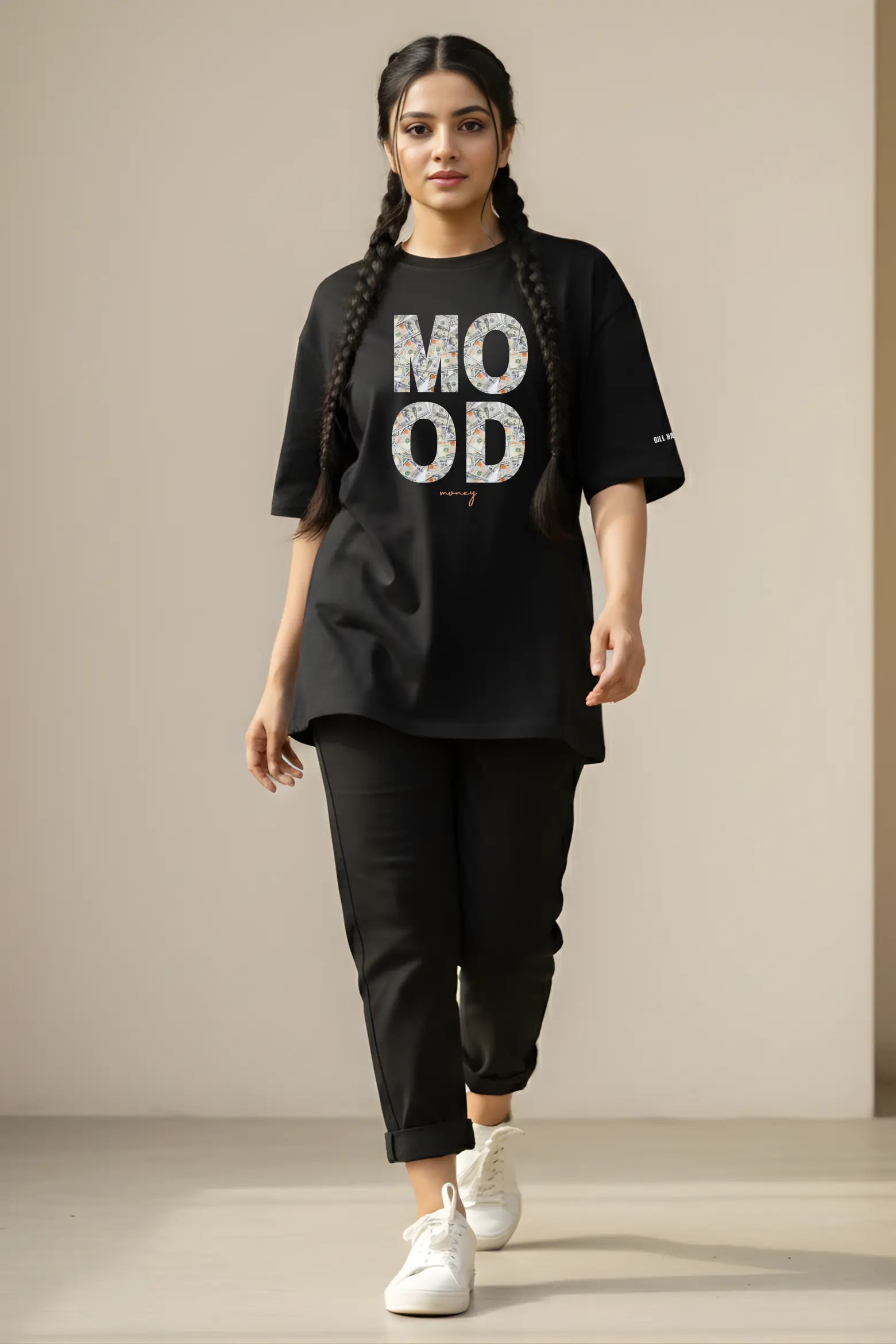 MOOD Money Tee – 240 GSM Unisex Oversized Cotton | Gill Harry