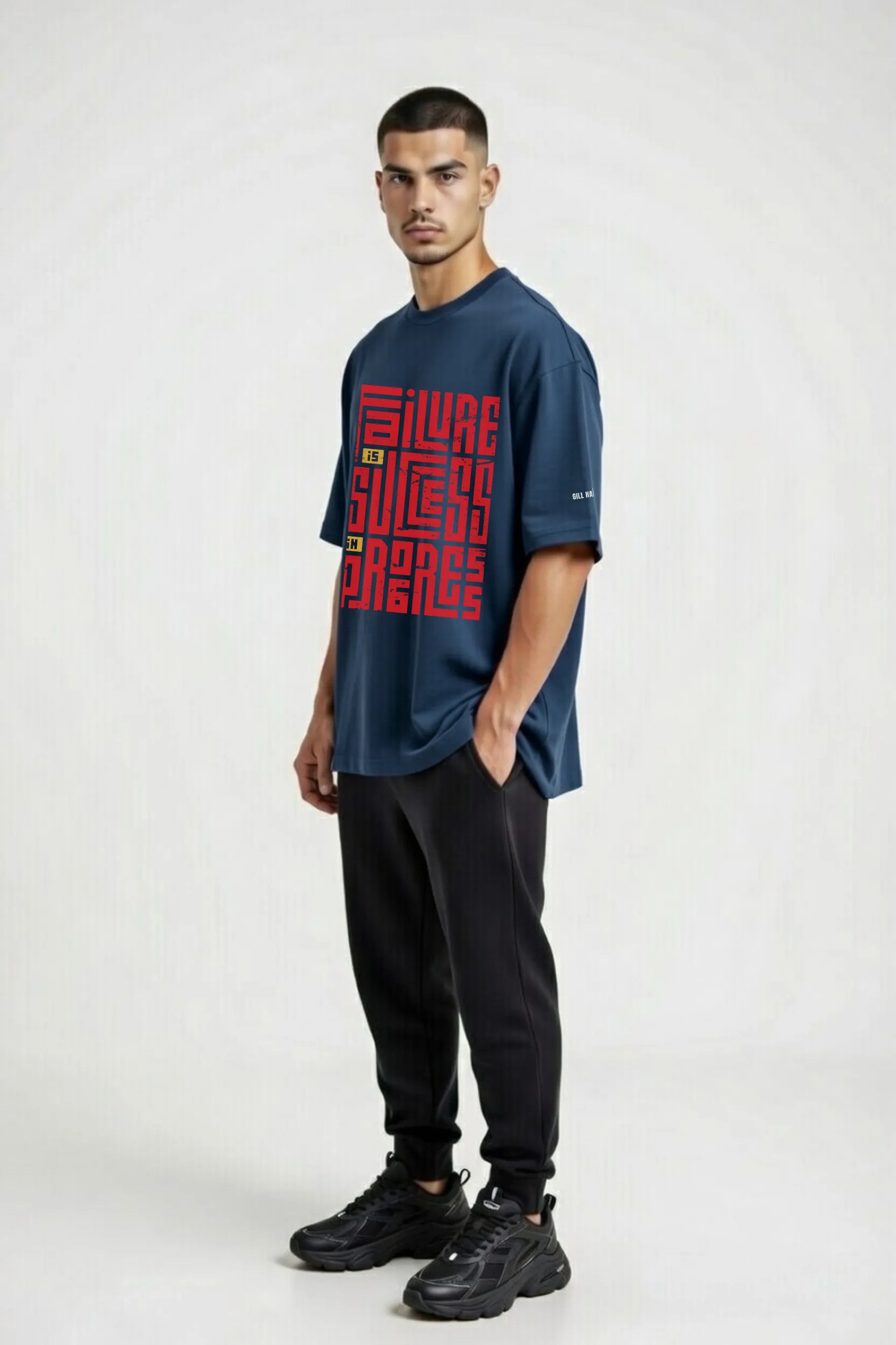 Failure Is Success Tee – 240 GSM Unisex Oversized Cotton | Gill Harry