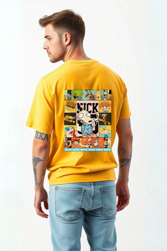 NICK 90 Graphic Tee – Cotton Oversized T-Shirt | Gill Harry