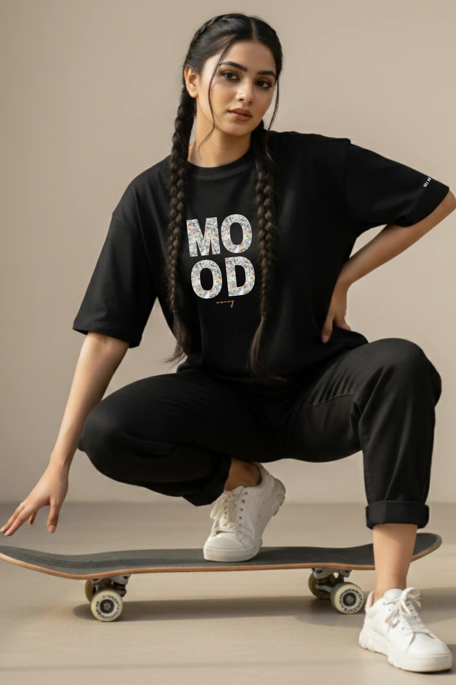 MOOD Money Tee – 240 GSM Unisex Oversized Cotton | Gill Harry