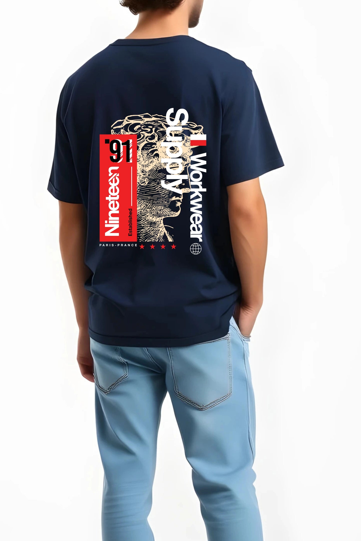 Nineteen ’91 Workwear Tee – Oversized Cotton Tshirt | Gill Harry