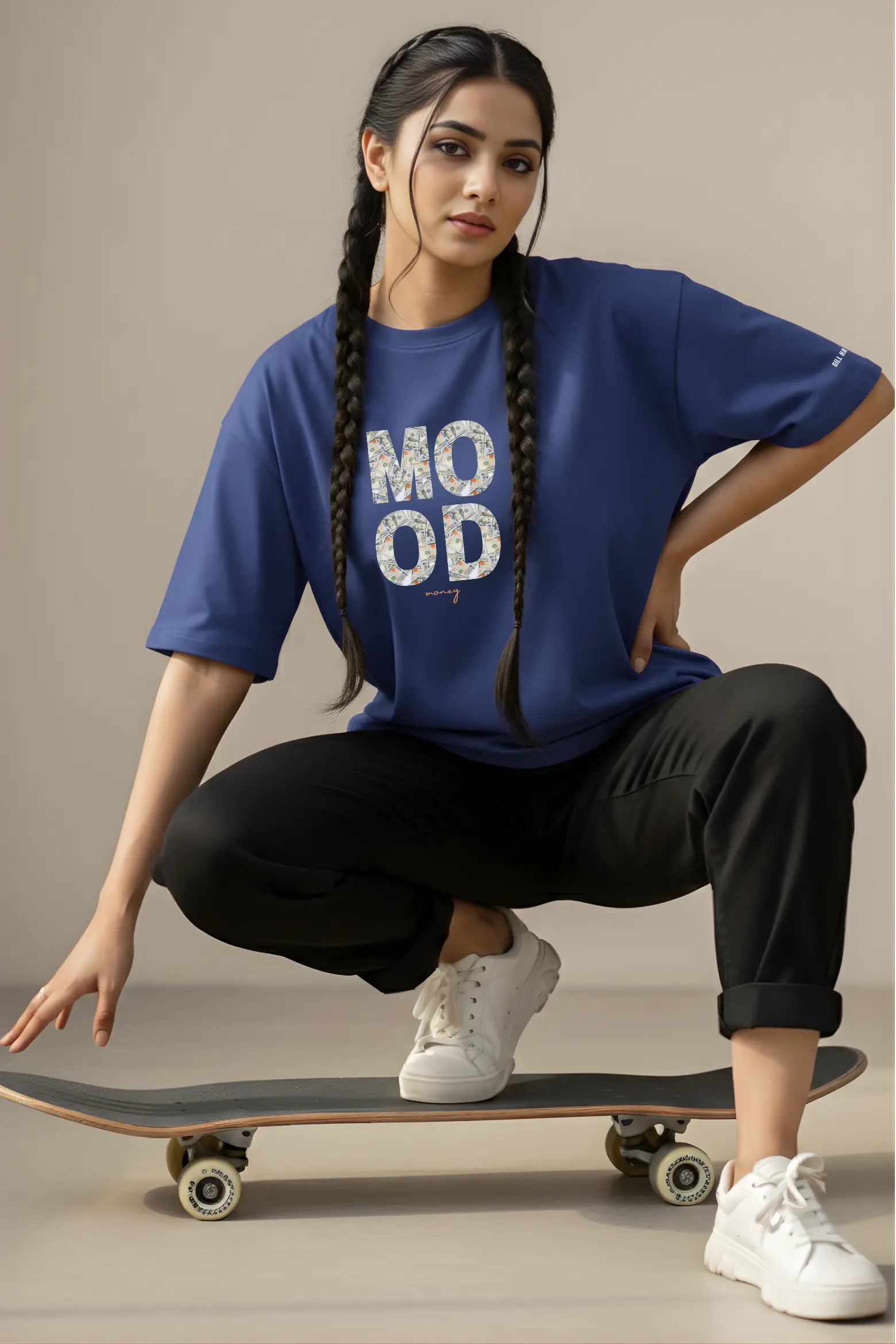 MOOD Money Tee – 240 GSM Unisex Oversized Cotton | Gill Harry