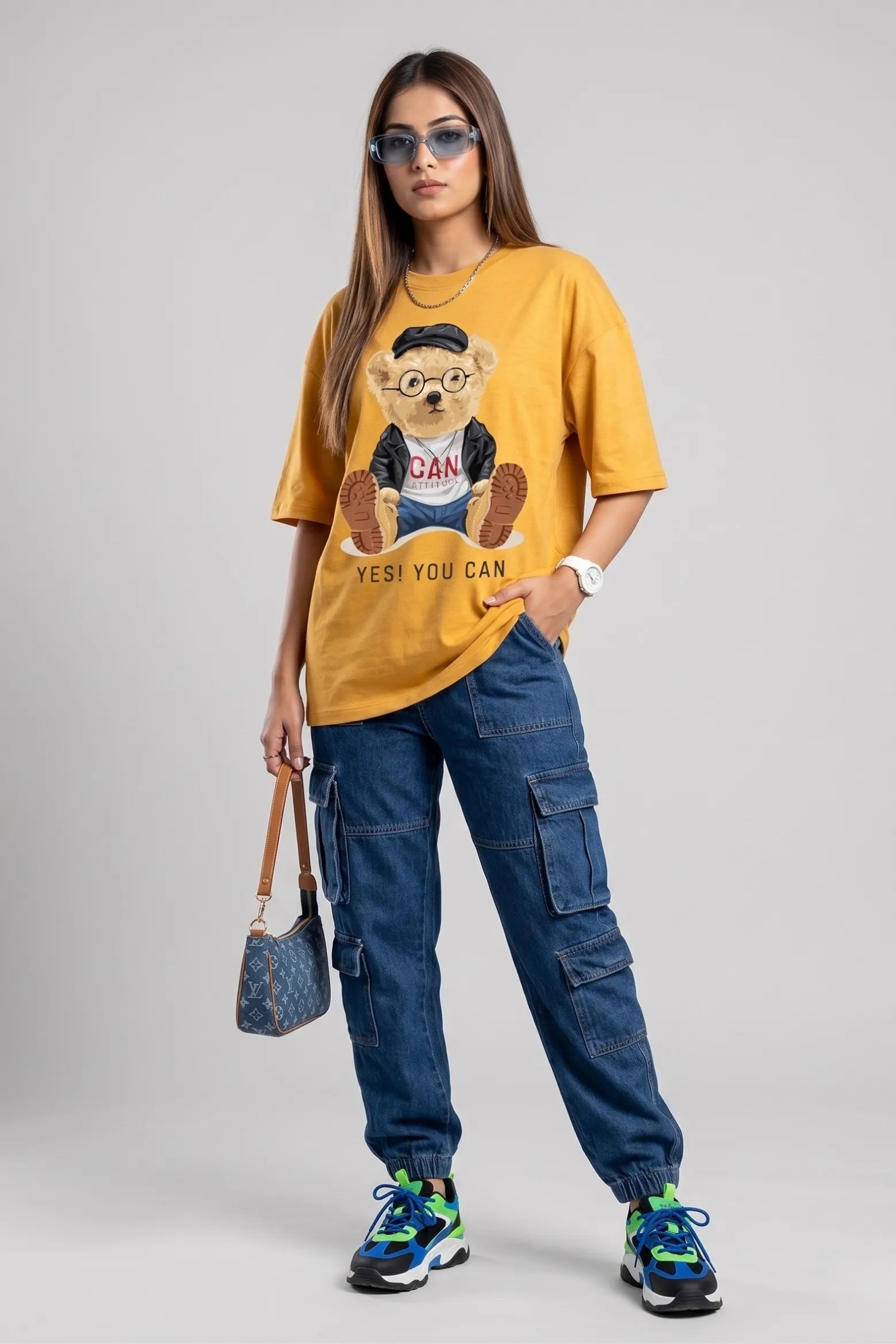 YES! YOU CAN Tee – 240 GSM Oversized Cotton | Gill Harry