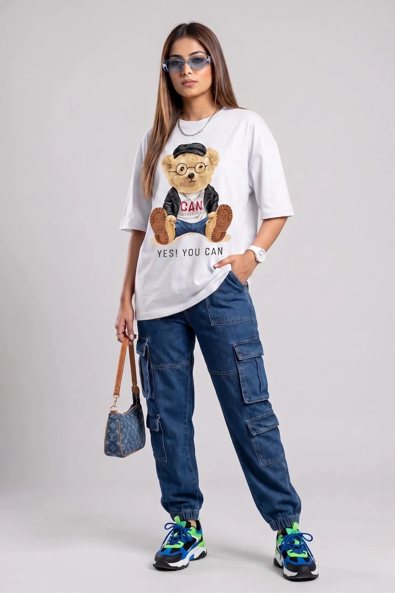 YES! YOU CAN Tee – 240 GSM Oversized Cotton | Gill Harry