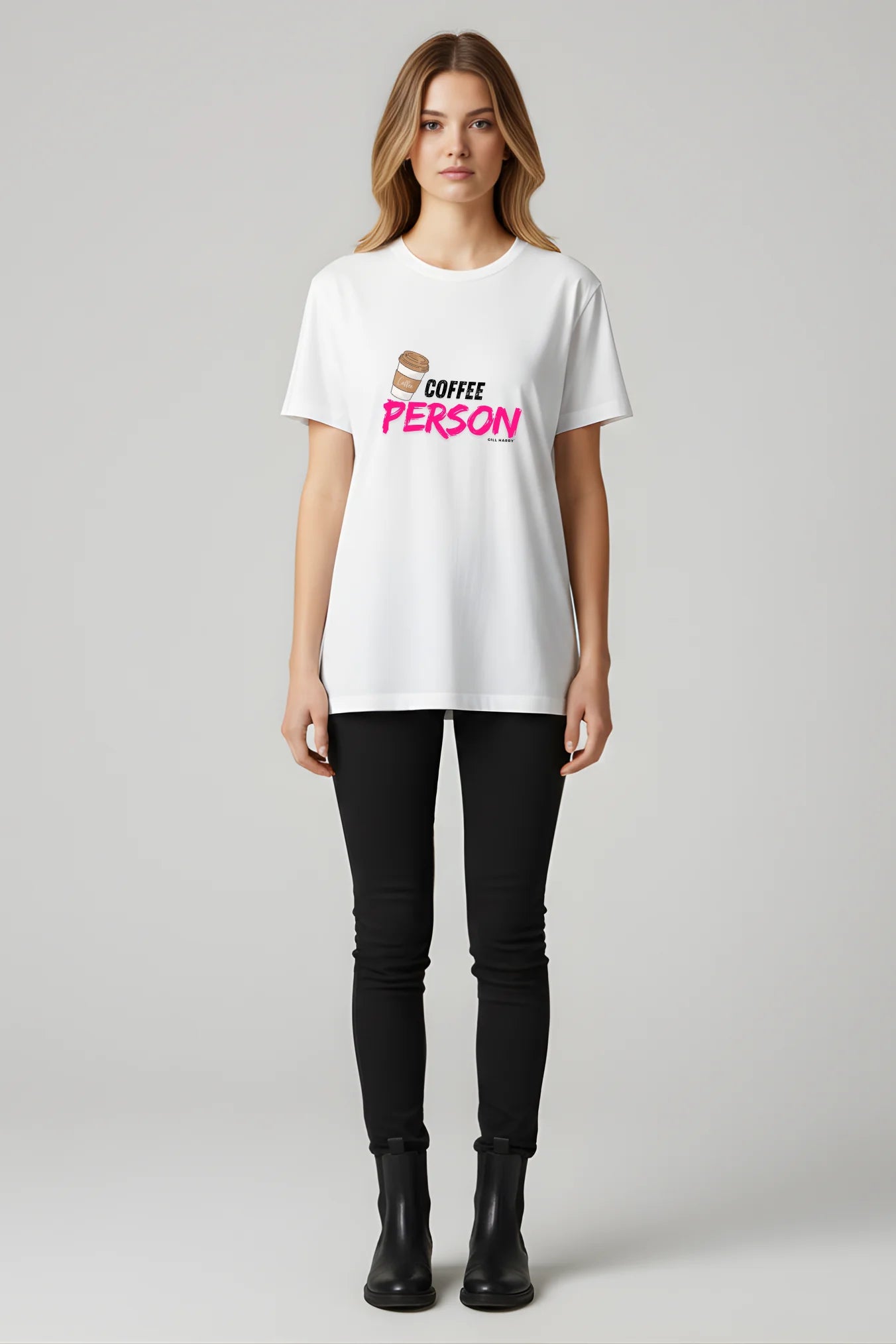 Coffee Person T-shirt – Cotton Elastane Stretch Fit UNISEX | Gill Harry