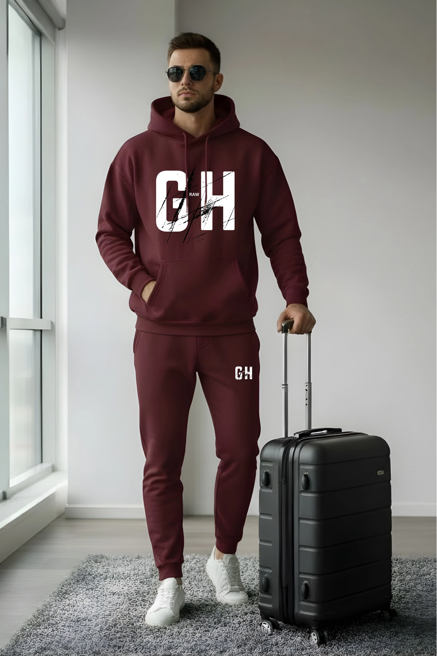 GH Raw Oversize Hoodie – Joggers Co-ords Set | Gill Harry