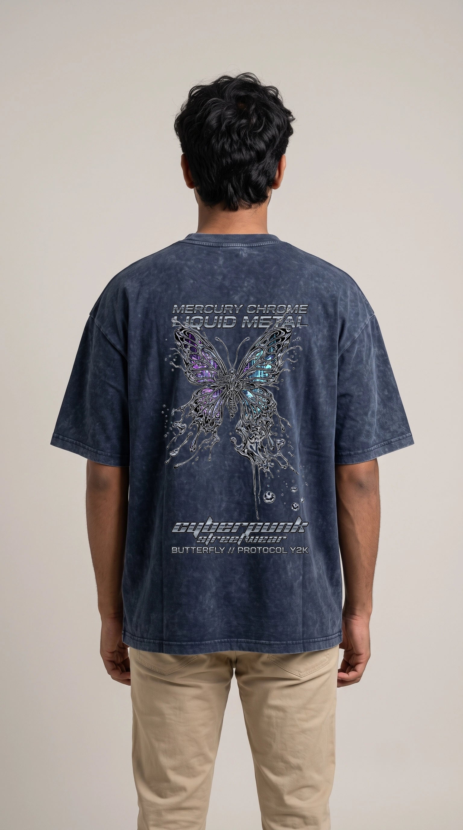 Liquid Chrome Butterfly