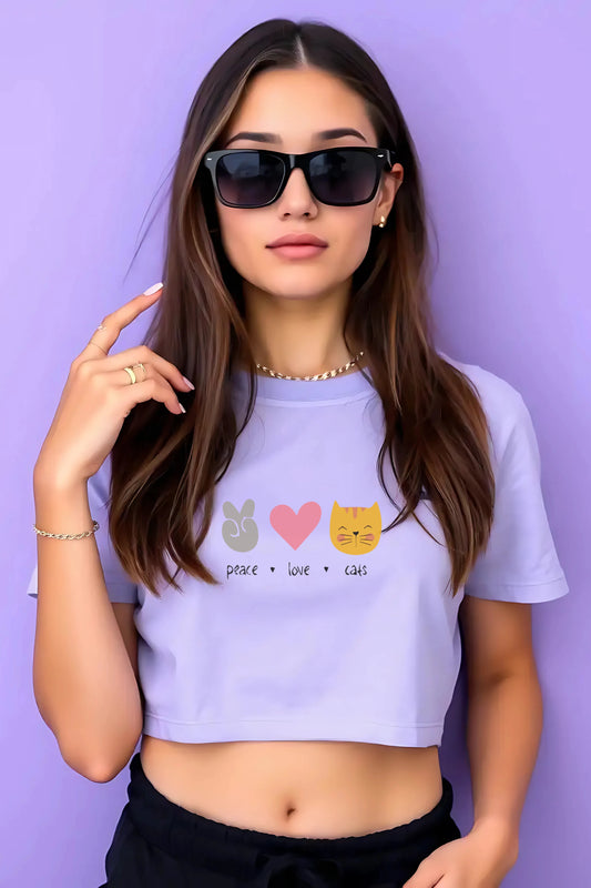 Baby Tee Tops Stretch Cotton Crop T-Shirts for Women  |  Gill Harry